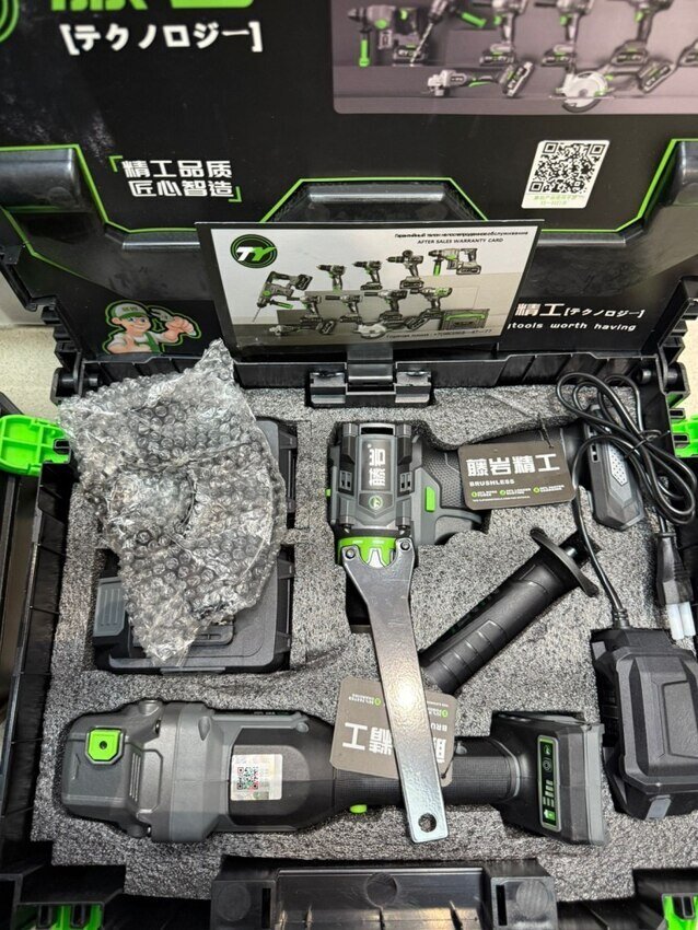 Набор инструментов АКБ Tenyn Шуруповерт + УШМ