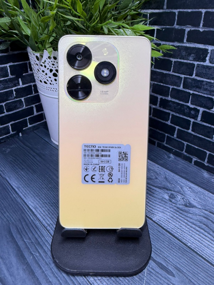 Мобильный телефон Tecno Spark Go 2024 3/64